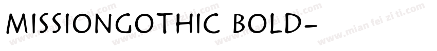 MissionGothic Bold字体转换